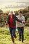 Young couple on country walk