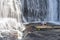 Young Couple Enjoying High Falls At The DuPont State Forest