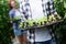 Young couple farming vegetables