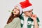 Young couple festive pipes fun fashion christmas eve