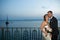 Young Couple At Siracusa Port, In Sicily