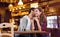 Young couple smiling in coffee shop