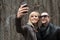 Young CoupleTaking Selfie Smiling
