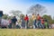 Young crowd from different cultures, dancing in Sufi Sutra festival