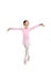 Young cute Ballerina girl dancing classical Ballet wearing pink Ballet tutu