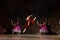 Young dancers ballerinas in class classical dance, ballet