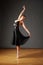 Young dancing ballerina