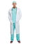 Young doctor full body portrait occupation job isolated