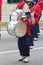 Young dwarf boy in a marching band in the Cherry Blossom Festival in Macon, GA