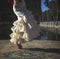 Young elegance flamenco dancer