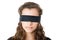 Young female with blindfold