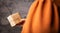 Young Female holding a kraft gift box, wrapped in plain brown paper, Valentines day, Birthday, Mothers Day present or