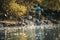 Young Fisherman Catching Dinner on the Congo River