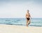 Young and fit man on the beach