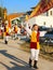 Young flag wavers boy throwers flags twirlers flyers italian folklore parade