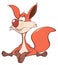 Young fox cartoon