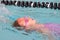 Young Girl /Backstroke in Pool