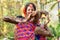 Young girl dancers perforimg at Holi (Spring) festival in Kolkata.