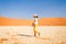 Young girl in Deadvlei Namibia