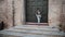 A young girl discovers the streets of a tourist town in Italy.