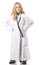 Young girl in doctor suit
