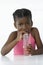 Young Girl Drinking Mocktail