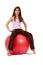 Young Girl On An Exercise Ball