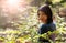 Young girl in the forest