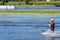 Young Girl On A Knee Board