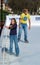 Young Girl Learning to Ice Skate