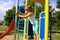 Young girl on the playground