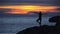 Young Girl Relaxes on the Coast