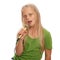 Young girl singer