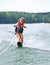 Young Girl Slalom Skiing