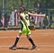 Young Girl Softball Pitcher