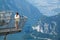 Young girl standing on the viewing platform Five Fingers