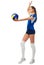 Young girl volleyball player