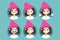 Young girl wearing pink beanie profile pics