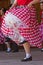 Young girls from California perform in a specific folk dance