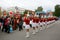 Young girls majorettes drummers