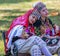 Young girls from Turkey in traditional costume