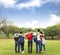 young group of students watching the sky