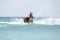 Young guy cruising on the caribbean sea