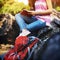 Young Hiker Reading Relaxation Concept