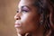 Young hispanic black woman profile headshot