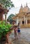 Young homeless children posing in temple Wat Krom in Sihonoukville, Cambodia