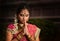 Young Indian girl praying