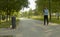 Young inspector photographs the dirty trash can