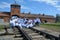 Young Irsareli visit the site of former German Nazi death camp