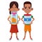 Young kids avatar carton character